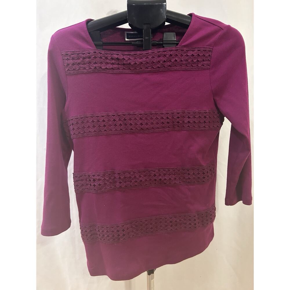 Karen Scott Fuschia Blouse size S